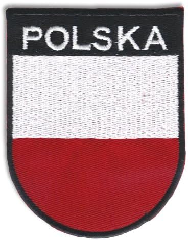 Sew-On Patch - POLSKA Flag Shield