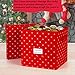 Christmas Ornament Storage Box with Lid - Store up to 64 Christmas Ornaments and Holiday Decor, A Storage Cube and Christmas Box Container to Help Preserve Holiday Decorations