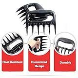 Brightsharp BBQ Barbeque Meat Pulled Pork Shredder Claws, Pork Poultry Beef Shredding/Handling/Removing BBQ Fork Paws Meat Claw