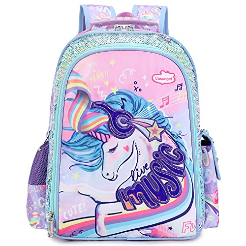 Kids Backpack for Girls Preschool Elementary Kindergarten School Bag 15.6″ Multifunctional Cute Large Capacity