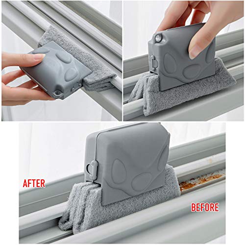 Eyunstar Window Groove Cleaning Brush, Magic Window Cleaning Brush