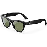 Meta Ray-Ban (Gen 1), Skyler, Shiny Black | Smart AI Glasses for Men, Women — 12 MP Camera, Open-Ear Speakers for Audio, Vide