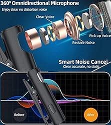 EZColoris 2 Pack Wireless Lavalier Microphones for