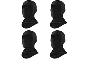 Ezovino 4 Pack Balaclava Ski Face Mask for Men Women,Cooling Neck Gaiter Full Head Mask Face Cover