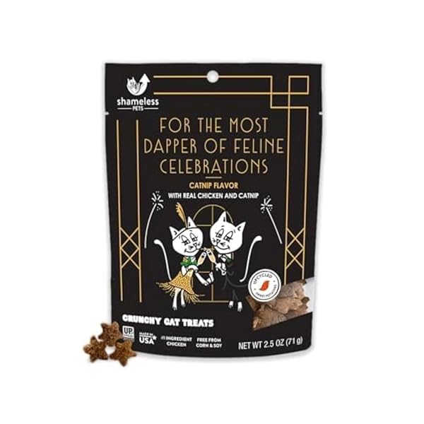 SHAMELESS PETS CELEBRATION BIRTHDAY CRUNCHY CAT TREATS CHICKEN...