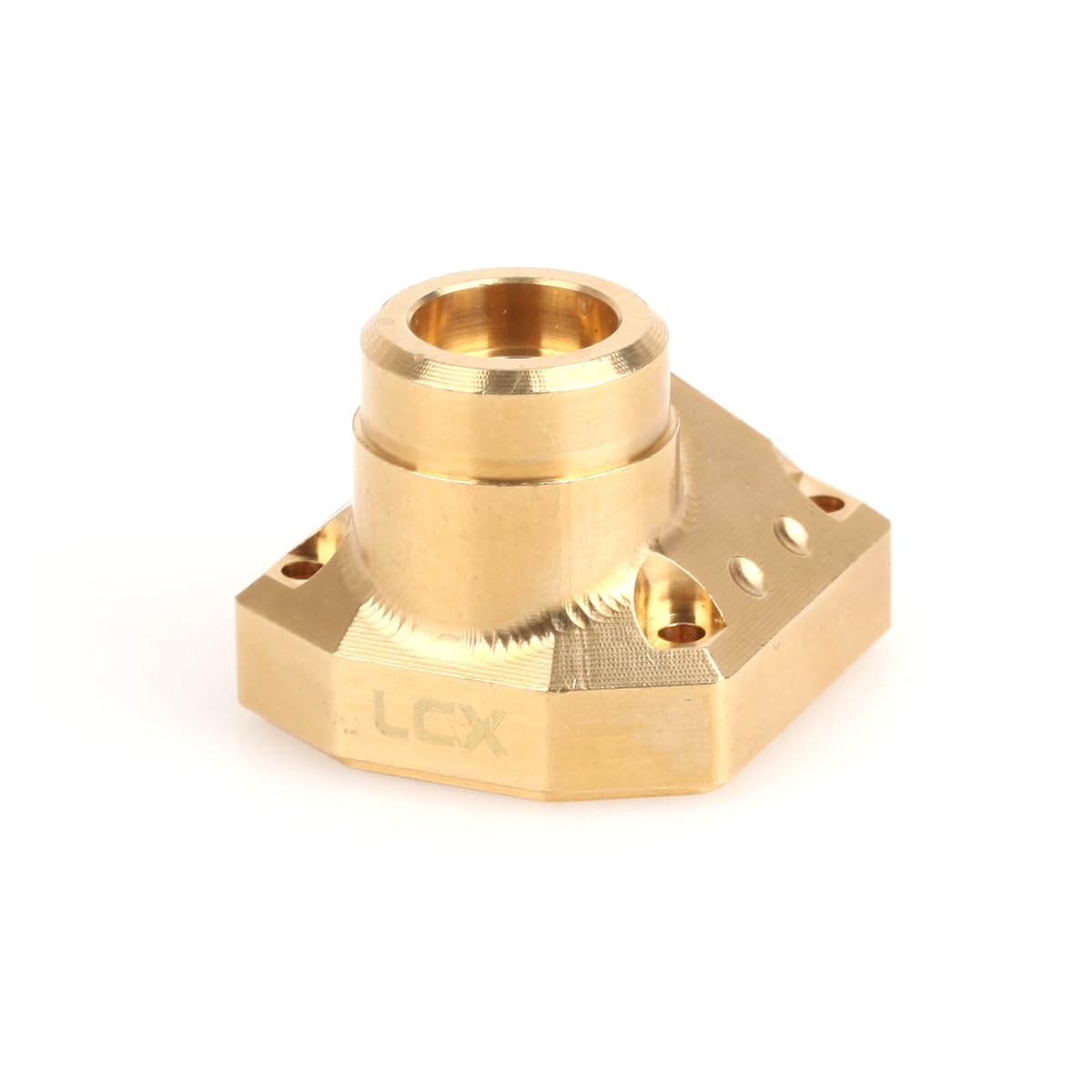 LCX Racing 1/10th RC Crawler Car Heavy Weight CNC Machined Brass Front Axle Rear Axle Pumpkin Diff Cover Differential Cover 55g/pcs for RC Car Axial Capra UTB10, Upgrades Patrs Accessories