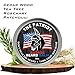 Badass Beard Care Beard Balm - The Patriot Scent, 2 Ounce - All Natural Ingredients, Keeps Beard and Mustache Full, Soft and Healthy, Reduce Itchy and Flaky Skin, Promote Healthy Growth