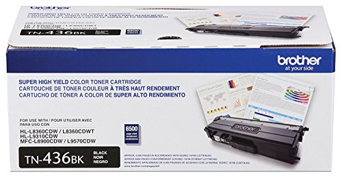 Brother TN-436BK Super High Yield Toner Black, 6500 Pages
