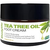 Bodylife Tea Tree Oil Foot Cream 3.53 oz – Moisturizing & Nourishing Foot Lotion for Dry Cracked Feet, Softens Rough Skin, Soothes & Refreshes Tired Feet