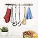 Pro Chef Kitchen Tools Utensil Holder S Hook 6 Pack Set with Hanging Rack - Organize Pots Pans Gadgets On Wall Mounted Hanger Bar Rail - Under Cabinet Shelf Coffee Mug Cup Organizer - Hold Dry Towels
