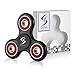 Fidget Spinner Toy Stress Reducer Hand Tri-Spinner Fidget Perfect For ADD, ADHD, Anxiety, and Autism Adult Children(Black And Red)