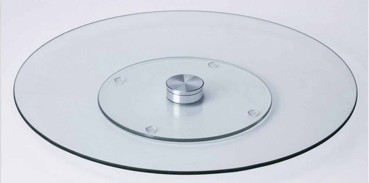 Oliver Smith 40 Inch Heavy Duty Dining and Kitchen Table Glass Lazy