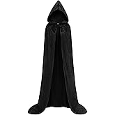 AGCOAH Wizard Robes Cape Hooded Cloak Renaissance Medieval with Metal Buckle Halloween Cosplay