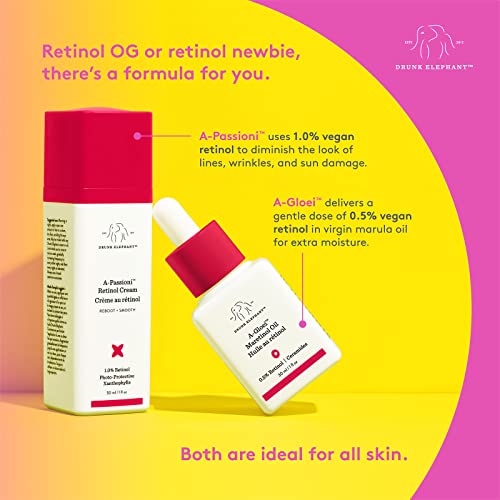 Drunk Elephant AGloei Virgin Marula Oil with Retinol. AntiWrinkle