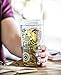 Cypress Home Dark and Stormy Double Wall Glass Travel Coffee Cup with Lid