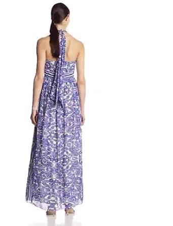 eliza halter sleeveless neck dress maxi unavailable
