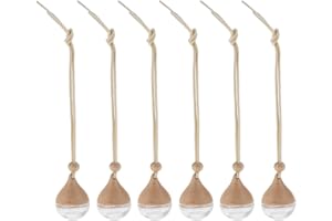 Healifty 12Pcs Car Perfume Bottles Hanging Perfume Bottle Pendants Aromatherapy Diffusers Car Aroma Decoration Essential Oil 