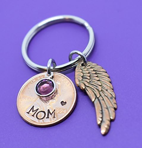 Memorial Jewelry - Pennies From Heaven Keychain - keepsake - Penny keychain - Hand stamped - Memorial Jewelry