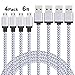 Micro USB Cable, Amoner Nylon Braided Micro USB Charging Cable, Premium Durable USB 2.0 to Micro USB Fast Charging Cable for Android,Samsung,Kindle,Tablet,Xbox One,PS4,MP3,Camera and More(4pack 6ft)