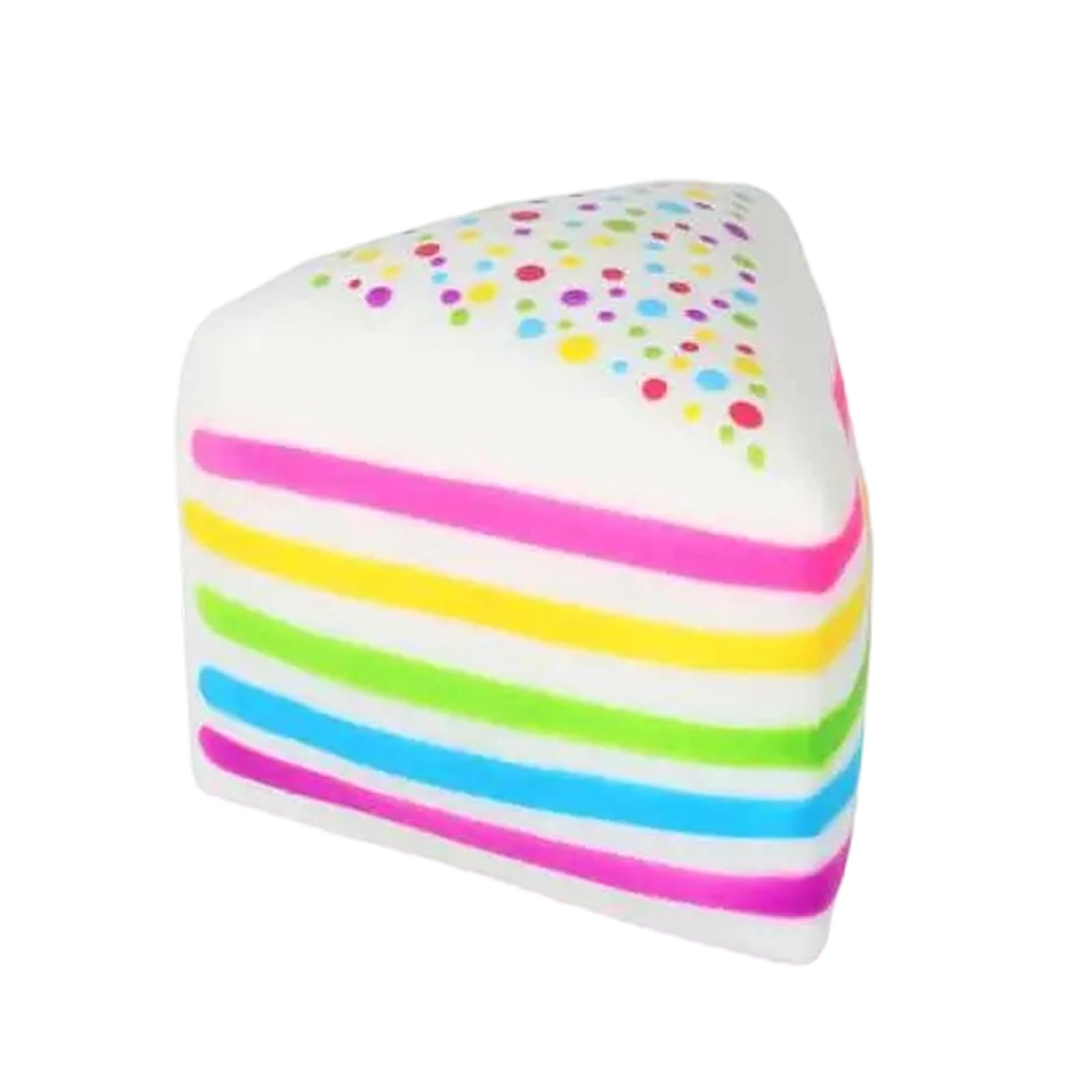 Rainbow Cake Squishies,Jumbo Slow Rising Fidget Squeeze,Soft Relief Squishy Stress,Squeeze Ball Sensory for Anxiety Stress Party Favors Colorful