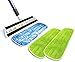 Kitchen + Home Microfiber Mop – 2 Washable Reusable Wet Mop Pads and 1 Bonus Dry Dust Mop Pad Refill Included