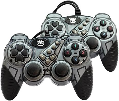 Jibrael USB Wired Interact GamePad Shock Gamepad Joystick Joypad Controller for PC