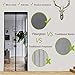 RELIANCER Fiberglass Magnetic Door Screen,Fit Door Size 34