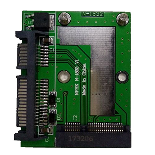 Aneew mSATA SSD Adapter to Half Height Size 2.5 inch SATA Card, Support 50mm Mini PCIE mSATA SSD Solid State Hard Drive Converter to SATA 3.0 for Laptop or Desktop