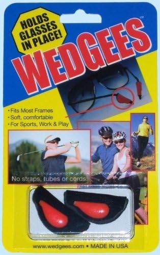 Wedgees Eyeglass Retainers and Eyewear Holders (Orange Riveted) by Wedgees LLC