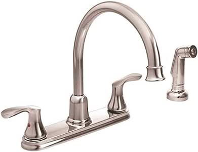 Moen 40619 cromo pulido piedra angular 2 mango grifo de la cocina