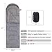 Sleeping Bag – Camping Envelope Lightweight,Waterproof,Comfort With Compression Sack–0 DegreeSleeping Bags Suitable for Winter, Hiking,Outdoor Activities(Dark Grey/Left Zip)