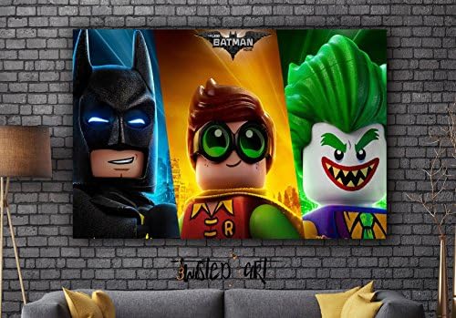 Lego Batman Kids Movie Framed Canvas Art Print - Movie Print - Wall Hanging