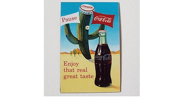Agilidad Coca Cola & Cactus Art 1 Vintage Coleccionable imán para ...
