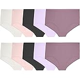 Fruit of the Loom Women's Lightweight Microfiber Underwear, Smooth Under Clothes, Available in Plus Size