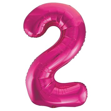 Unique Party Folienballon im Zahlen-Design, groß, 86,4 cm