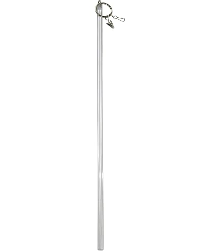 Totority Clear Curtain Wand – 21.8 Inch Universal Drapery Pull Rod For Easy Opening & Closing
