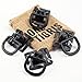 OneTigris 4pcs Tactical 360 Rotation D-ring Clips MOLLE Webbing Attachment Backpacks EDC
