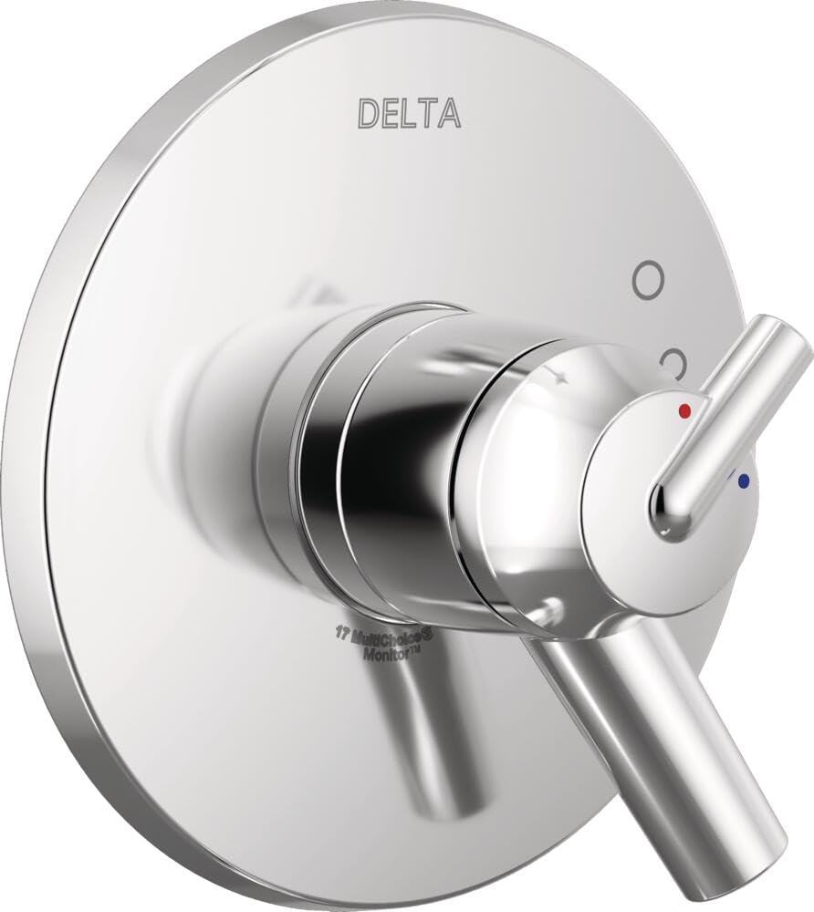 Photo 1 of Delta Faucet Trinsic 17 Series Dual-Function Shower Handle Valve Trim Kit, Chrome T17059 (Valve Not Included)