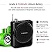 XIAOKOA Voice Amplifier Rechargeable1800mAh with Headset Microphone Mini Portable Loudspeaker Megaphone for Tour Guides, Teachers, Coaches, Presentations, Costumes Support FM/MP3/TF/SD Card