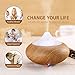 VALYRIA 140ml Aromatherapy Essential Oil Diffuser, Wood Grain