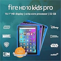 Fire HD 10 Kids Pro tablet, 10.1”, 1080p Full HD, ages 6–12, 32 GB, (2021 release), Sky Blue