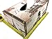 Bellaa Tissue Box Holder Rectangular Vintage Antique Book Paper Napkin Dispenser Home Office Car Top Lid Wooden Refillable Big Fits All Boxes (Paris)
