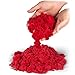 NATIONAL GEOGRAPHIC Play Sand - 2 LBS of Sand with Castle Molds and Tray (Red) - A Kinetic Sensory Activity