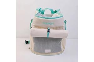 PUUROF Bag for Cats Chest Dog Backpack Small Dog cat go Out Bag Break Free Walk Dog Dirty pet Backpack Car (Blue, Large)