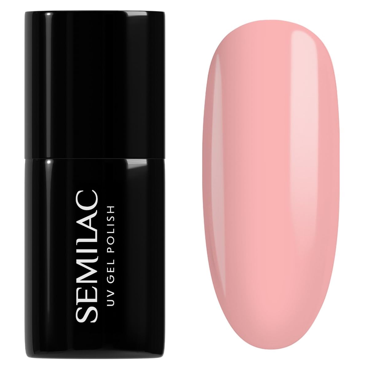 SEMILAC Gel Nail Polish 130 Sleeping Beauty Pink - Full Coverage Gel Polish - Soak Off Easy To Use LED/UV Nail Lamp - Long Lasting Manicure and Pedicure up to 3 weeks