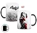 DC Comics - Batman - Harley Quinn - Arkham Origins - One 11 oz Morphing Mugs Color Changing Heat Sensitive Ceramic Mug – Image Revealed When HOT Liquid Is Added!