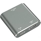 KIHENG HDMI to USB-C Adapter, HDMI to Type C Adapter for XREAL One/Viture/RayNeo Air/Rokid AR Glasses and Portable Monitor Compatible 4K 60Hz HDMI Source Devices: Switch 2, PS4/5, Xbox, Laptops