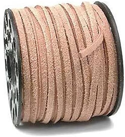 25 Yds. 3mm Split Suede Leather Brown Lacing Stitching Lace Beading Stringing