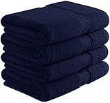 Utopia Towels Luxury Bath Towels, 4 Pack, 27x54 Inch, Navy, 700 GSM Hotel Towels