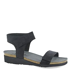 NAOT Footwear Women's Alba Black Velvet Nubuck